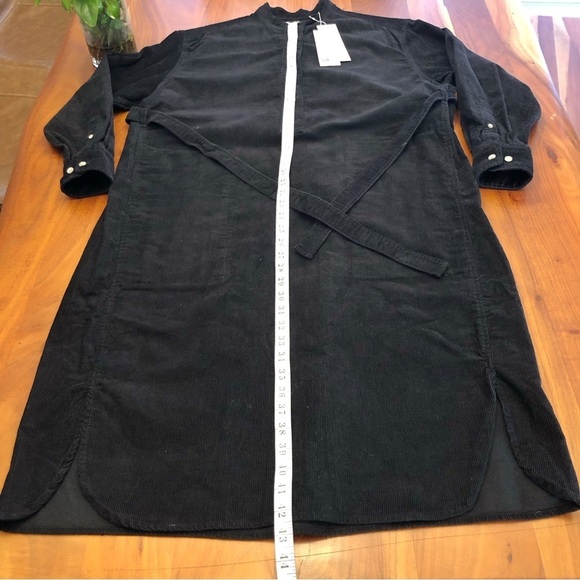 NWT Uniqlo Oversized Black Minimalist Casual Loose Fit Belted Long Sleeves. XS - Picture 12 of 16